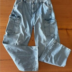 GAP Mid Rise Loose Cargo Jeans